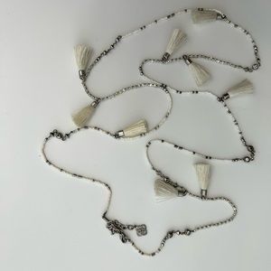 Kendra Scott Augusta Tassel Necklace Ivory